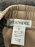 Feathers Solid Tan Casual Pants Size S - photo 7
