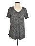 Athleta Tweed Gray Short Sleeve Henley Size M - photo 1