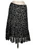 Rafael Essential 100% Polyester Paisley Black Casual Skirt Size M - photo 1