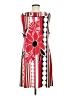 Style&Co 100% Polyester Graphic Red Casual Dress Size L - photo 2