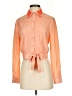 Forever 21 100% Polyester Orange Long Sleeve Blouse Size S - photo 1