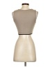 Unbranded 100% Polyamide Tan Sleeveless T-Shirt Size S - photo 2