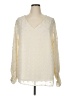 Misslook 100% Polyester Ivory Long Sleeve Blouse Size XL - photo 1