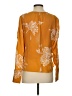 Joie Orange Long Sleeve Blouse Size XS - photo 2