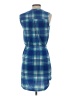Lily Rose Plaid Blue Casual Dress Size XS - photo 2