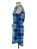 Lily Rose Plaid Blue Casual Dress Size XS - photo 5