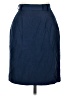 August Silk Solid Blue Casual Skirt Size 6 (petite) - photo 1