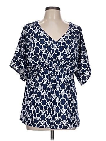 August Silk Short Sleeve Blouse (view 1)