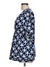 August Silk Blue Short Sleeve Blouse Size L - photo 5