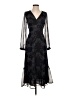 Anna Kay 100% Polyester Paisley Black Cocktail Dress Size S - photo 1