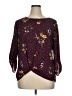 Unbranded 100% Polyester Burgundy 3/4 Sleeve Blouse Size XL - photo 1