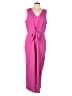 MSK Solid Pink Jumpsuit Size L - photo 1