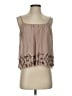 Isabel 100% Polyester Tan Sleeveless Blouse Size XS - photo 1
