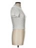 Unbranded Silver Short Sleeve Turtleneck Size L - photo 4