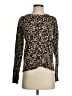 Basic Editions Animal Print Brown Pullover Sweater Size S - photo 1