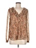 Ann Taylor LOFT Brown Long Sleeve Blouse Size M - photo 1