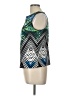 Bisou Bisou Blue Sleeveless Blouse Size L - photo 5