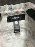 Aqua 100% Polyester White Short Sleeve Blouse Size M - photo 7