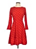 Old Navy 100% Polyester Hearts Red Casual Dress Size XS - photo 1