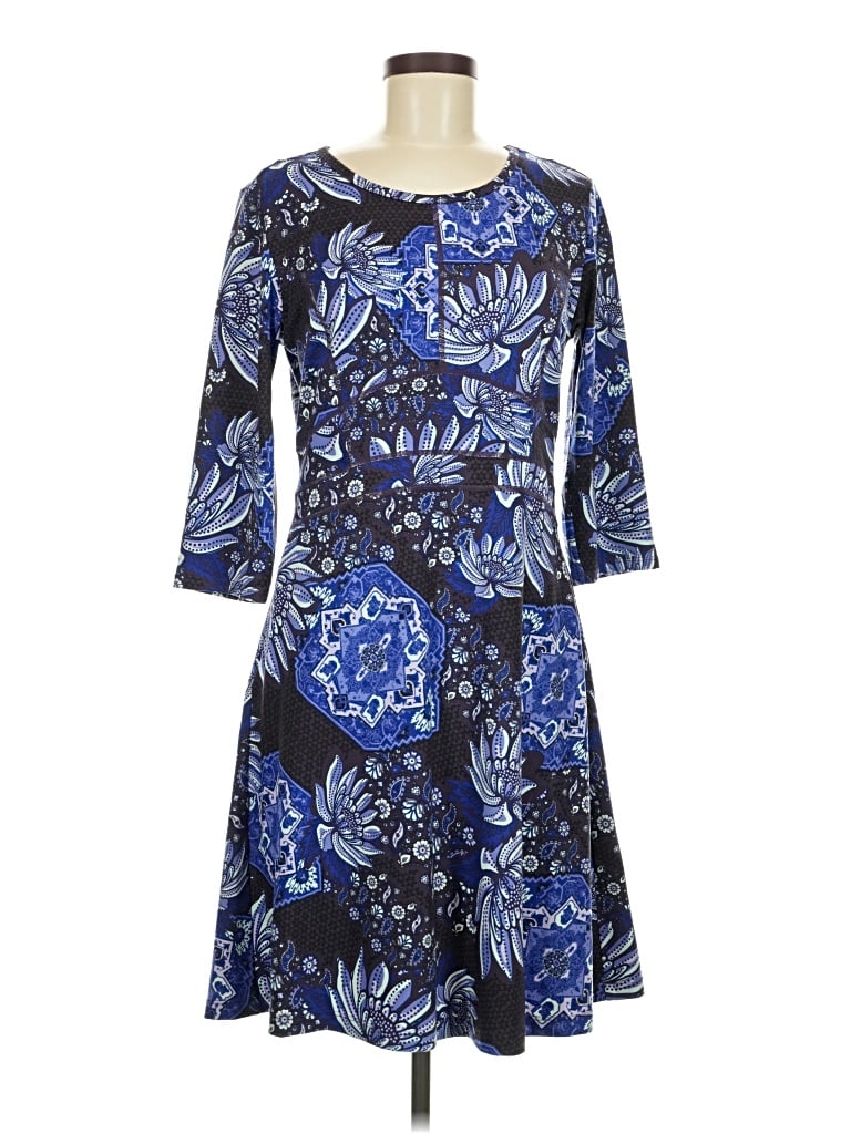 Pre-owned Title Nine Casual Dress In Blue