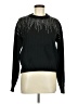 Marled Metallic Black Pullover Sweater Size M - photo 1