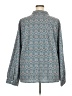 Unbranded 100% Polyester Paisley Teal Long Sleeve Blouse Size 5X - photo 2