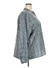 Unbranded 100% Polyester Paisley Teal Long Sleeve Blouse Size 5X - photo 4