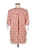 West Kei 100% Polyester Red Short Sleeve Blouse Size M - photo 2