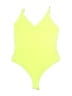 Fashion Nova Solid Yellow One Piece Swimsuit Size M - photo 1