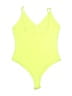 Fashion Nova Solid Yellow One Piece Swimsuit Size M - photo 2