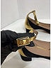 Chloé Color Block Black Leather Block Heel Ankle Strap Pumps Size EU (IT) 37 / US 7 - photo 3