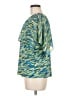 MICHAEL Michael Kors Teal Short Sleeve Blouse Size M - photo 5