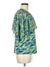 MICHAEL Michael Kors Teal Short Sleeve Blouse Size M - photo 4