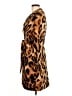 Alberto Makali Animal Print Brown Coat Size 6 - photo 5