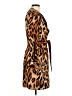 Alberto Makali Animal Print Brown Coat Size 6 - photo 4