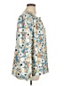 Joie 100% Polyester Print Blue Long Sleeve Blouse Size XL - photo 4