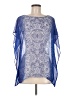 Roz & Ali 100% Polyester Blue 3/4 Sleeve Blouse Size M - photo 1