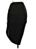 Open Edit Solid Black Casual Skirt Size XS - photo 2