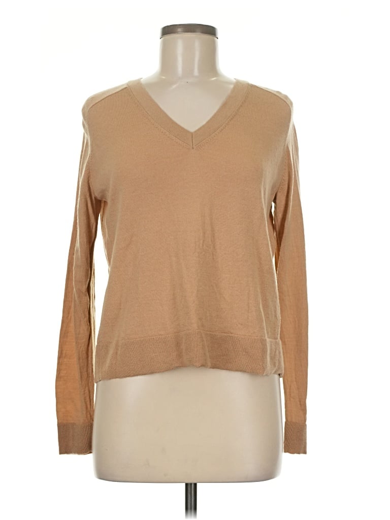 Club Monaco Wool Pullover Sweater: Tan Sweaters & Sweatshirts - Size Medium