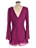The Impeccable Pig 100% Polyester Burgundy Romper Size M - photo 2