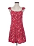 Mossimo Supply Co. 100% Rayon Hearts Red Casual Dress Size S - photo 1