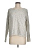 Lumiere 100% Polyester Metallic Silver Pullover Sweater Size M - photo 1