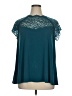 Torrid Teal Short Sleeve Blouse Size 1X Plus (1) - photo 1