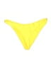Lovers + Friends Solid Yellow Swimsuit Bottoms Size XL - photo 1