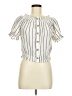 H&M Ivory Short Sleeve Blouse Size 6 - photo 1
