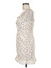 Woven Pink 100% Polyester Hearts White Ivory Cocktail Dress Size M - photo 5