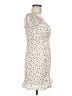 Woven Pink 100% Polyester Hearts White Ivory Cocktail Dress Size M - photo 4