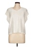 Vince Camuto Silver Short Sleeve Top Size L - photo 1