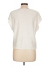 Vince Camuto Silver Short Sleeve Top Size L - photo 2