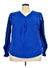 Unbranded 100% Polyester Blue 3/4 Sleeve T-Shirt Size 2X - photo 1